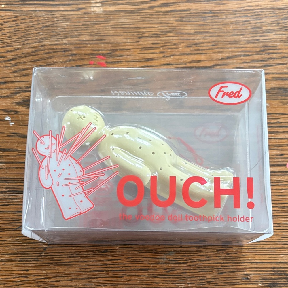 Ouch By Fred Voodoo Doll Toothpick Holder 2005
